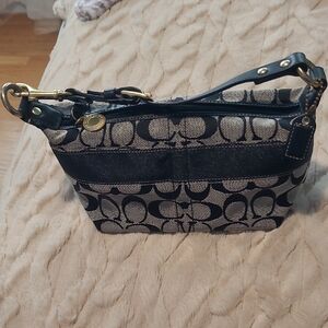 Coach Black and Gray Mini Bag